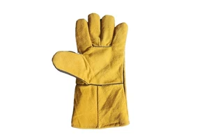 Heat Resistant Miller Premium Work Safety Cowhide Split Anti Cut Impact Stick Leather Tig Welding Gloves