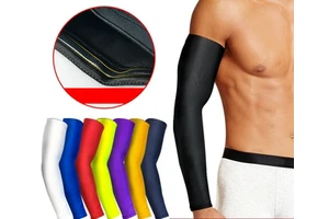 Hot Sale Uv Traditional Protection Breathable Sports Basketball Football Running Protective Baseball Arm Sleeves Compression