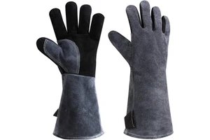 Premium Welding Gloves for Metal Fabrication Heavy Duty Flameproof Leather with Full Forearm Coverage for High Temperature