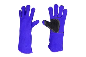 Custom Industrial Heat Resistance Cowhide Long Cuff Welding Gloves Cut Resistance A Grade All Sizes Men Women
