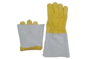 High Quality Black Cow Split Leather Welding Tig Gloves with Lining Heat Resistant Welder Gloves Best Quality Tig Welding Gloves