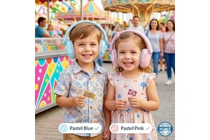 HQ Premium Eco-Friendly Kids Ear Muffs Certified Safety Noise Reduction Ear Defenders For Children Ultra-Soft Hearing Protection
