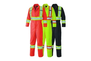 Top Selling High Visibility Flame Retardant ANSI Class 2 EN ISO 20471 Class 3 Waterproof LED Flash Reflective Safety Clothing