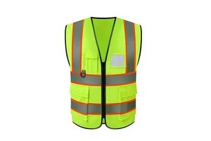 High Visibility Reflective Motorcycle Security Vest Safe Working Sanitation & Road Construction Clothes with Customizable Logo