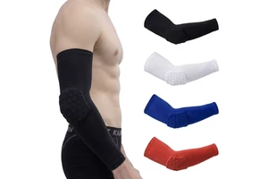 Custom Nylon Compression Arm Sleeve Elbow Guard Anti-Slip Quick-Dry Basketball Football Tennis Outdoor Protective OEM Wholesale
