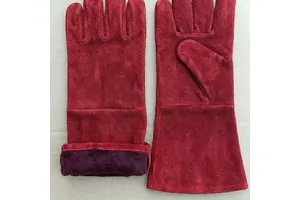 Heavy Duty Protective Welding Gloves with Long Cuff Heat Protection