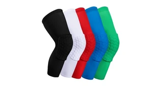 Anti slip Leg Sleeve Protective Pad Support Honeycomb Knee Pads Basketball for Youth Adult
