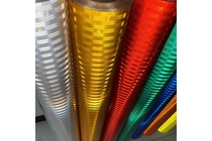 Manufacturer Factory PET PVC Retro Reflective Sticker Reflector Sheeting Film Printale Material Sheet for Road Sign