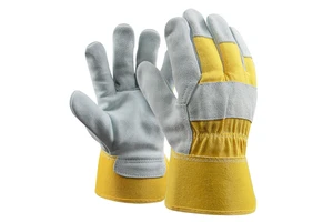 Heavy Duty Yellow Leather Work Gloves Cotton Liner EN 388 Safety Heat Resistant Argon Stick Elk Skin Tig Welding Gloves XL Size