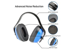 ANSI Foldable ABS Comfortable 22DB Sound Reduction Hearing Protection Earmuffs with POM Material for Industrial Use
