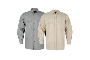 FR Shirts Flame Resistant Shirts NFPA2112 Mens Work Clothing Fire Resistant Long Sleeve FR Welding Shirt