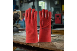 Welding Gloves Heat Cut Resistant Insulated Custom Design High Temperature Welding Leather Gloves Safety Work Labor Glove