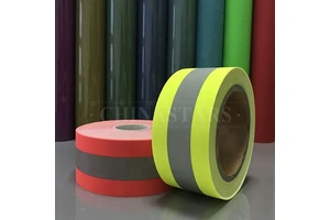 Custom Backing Treated Cotton Flame Retardant Reflective Fabric Tape for Firefighter Safety Clothing