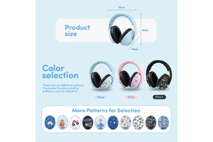 HQ CE Certified ABS Soft Comfort Noise Reduction Earmuffs 23dB Foldable For Baby Sleep Safety Quiet Hearing Protection