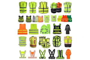 Coverall Safety Safty Vest Reflective Motorcycle Rain Jacket Vest Cycling Reflective Jaket New Shirt Design Valve Safeti