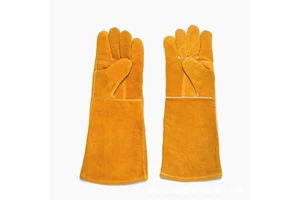 Fire-resistant Cowhide Welding Gloves Heavy Duty Work Heat-insulating Safety Cuff 13ga Thickness 45cm Length Wear-resistant