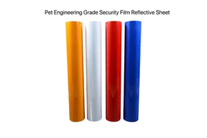 Self-Adhesive PET EGP Engineering Grade Reflective Sheeting Prism Reflector for Warning Signs