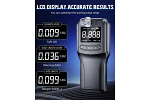 Factory Direct Portable Breath Alcohol Tester Digital Alcohol Breathalyzer High Accuracy Fuel Cell Sensor Alcohol Meter