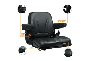 Forklift Operator Work Replacement Tractor Seat With Seat Belt Agricultural Forklift Machinery Parts Tractor Seat Replaces