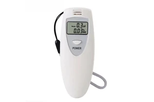Single Screen White Portable Single Screen Alcohol Tester Alcohol Concentration Tester Breathalyzer