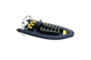 Fiberglass Rib Boats 7m Deep V Hull Heavy Duty ORCA Hypalon Inflatable Rib Passenger Boat RIB700 With CE Certificate