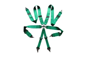 New High-strength Racing Seat Belt Sports Track Seat Belt 6-point Fixed Installation Quick Release Polyester Seat Belt