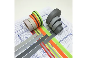 High Visibility Silver Reflective Vinyl Tape Strip for Clothing/School Bags/Raincoats/Safety Gear-EN471 Class2 Certified