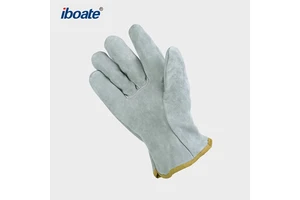 Wholesale Denim Mechanical Safety Gloves Fireproof and Heat-Resistant Breathable Protective Welding Gloves