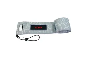 SMETA Factory Custom Neoprene Fishing Rod Sleeve Sock Fishing Rod Sleeve Cover Protective Case for Spinning Casting