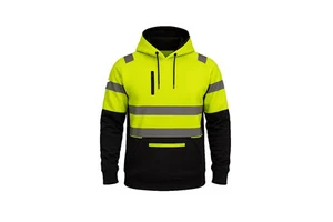 Hi Vis Cotton ANSI CLASS 2 EN ISO 20471 CLASS 3 LED Flash Winter Workwear Reflective Safety Vest Waterproof Long Sleeves for