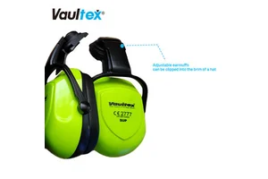 Vaultex New Arrival High Density ABS Customized Colors Hearing protection Helmet Type Sound Absorbing Foamed Sponge Ear Muffs