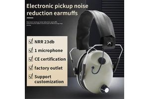 Electronic Ear Defender Noise Cancelling Hearing Protection Safety Ear Muffs with Microphone