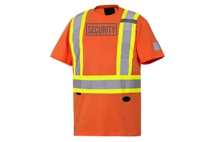 Security Safety Vest ANSI Class 1 Waterproof 100% Polyester Workwear with Custom Logo Label Custom Colors Sizes OEM/ODM Support