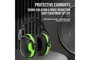 Black Adults Men Women Hearing Ear Protection NRR 26dB Noise Reduction Safety Ear Defenders Ear Muff Earmuffs Headset