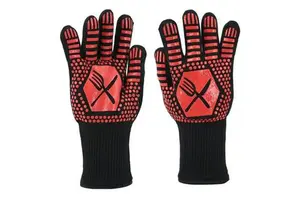 Aramid High Temperature Resistant Labor Protection Gloves Safety Cuff Durable Breathable Heat Insulation Flame Retardant