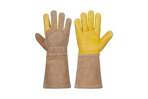 Leather Welding Gloves with Safety Cuff Heat Resistant & Anti-Slip Durable Customizable Color-TIG/MIG Welding Gloves
