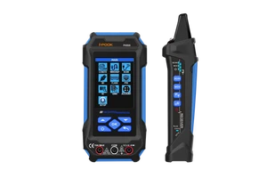 I-POOK PK8506 Multi-functional Cable Tester With Remote ID Red Light PoE Testing Multi-meter Length Measuring Etc