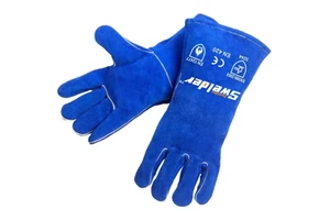 Leather Work Gloves Man Cut Resistant Oil Working Glove Mechanic Welding Heat Resistant High Frequency Welding Machine Glove OEM