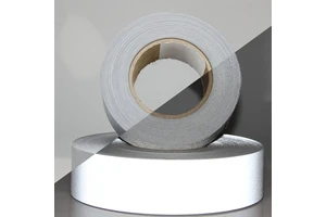 High Visibility Industrial Wash Silver Polyester Safety Strip Reflective Material Reflective Fabric Tape