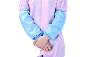 Wholesale 5mm Stripe Custom Color&Size Elastic Anti-Static Arm Long Sleeve Arm Sleeves Covers ESD Cleanroom Oversleeve