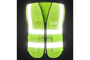 Red Safety Clothing Vest Engineer Firefighter Class 2 Yellow Blue Safety Vests with Back Pockets Construction Vest with logo