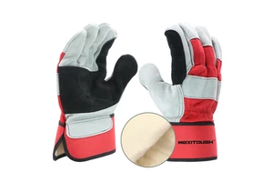 MAXITOUGH 13Years Labor Manufacturer Leather Welding Glove Heat-Resistant Cow Thermal Daily Outdoor Driver Safety Work Gloves