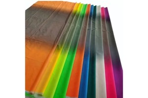 New High Visibility Gradient Soft Iridescent Fabric Heat Colored