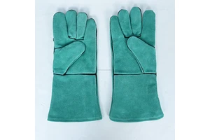 Welding Gloves 14 Inch Factory Direct Wholesale Heat Resistant Split Leather Safety Gloves for Industrial and Heavy Duty Work