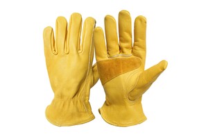 Heat Resistant Industrial Waterproof Leather Safety Work Welding Hand Glove Full-finger Impact Reducing Anti-Slip Gloves