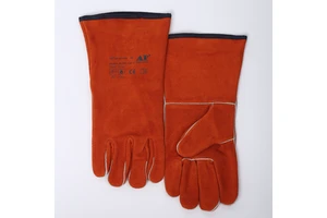 High-Quality Cow Leather Welding Gloves Anti-Cut, Fireproof & Heat Resistant