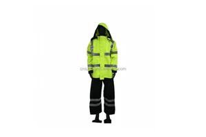 Waterproof ANSI Class 2 EN ISO 20471 Class 2 Safety Suit Set with Customized Logo by Lianyuan Source Manufacturer