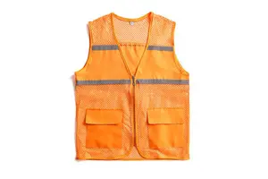 Public Welfare Activities Mesh Breathable Work Clothes Volunteer Engineering Vest Set Wholesale Reflective Safety Vest With Logo