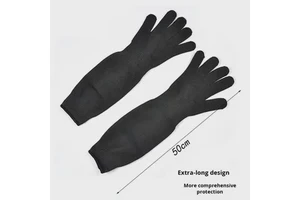 Manufacturer-Supplied Level 5 Anti-Cut Protective Sleeves Long Wear-Resistant Steel Wire Extended Type Arm Guards Gloves