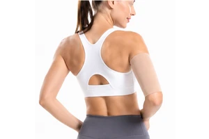 Skin Color Compression Elbow Sleeve, Elastic Arm Support Brace for Fitness Shaping, Sports Joint Protective Gear